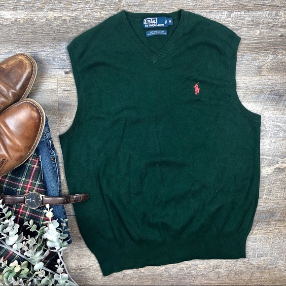 Polo Ralph Lauren Other - Polo by Ralph Lauren Green 100%Cotton Sweater Vest